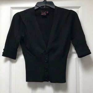 Black cardigan